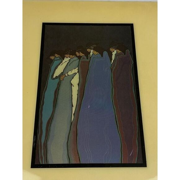 Southwest Native American Tile A.R.T. Co. Danzantes Amado Pena 11 7/8” X 11 7/8” - Picture 2 of 6